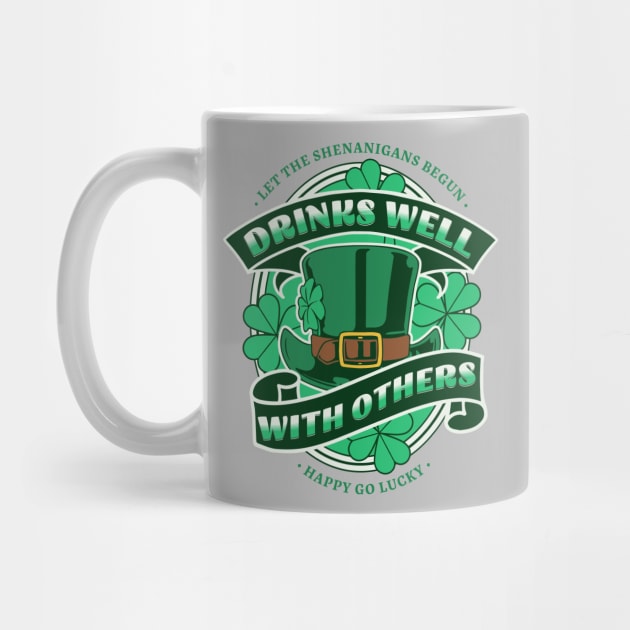 St Patricks day drinking team drinks well with others by Barts Arts